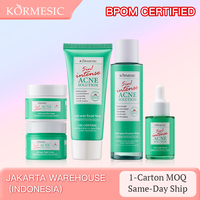 KORMESIC – Kit de Soins Visage et Corps 5-en-1 Certifié Bpom, Solution Intense Anti-Acné, Rajeunissant, Nourrissant et Éclaircissant