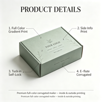Boîte en carton ondulé personnalisée avec logo, insert de séparation pour conteneur de stockage, pour l'emballage de tisanes