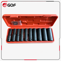 Kit d'outils de réparation automobile avec embouts hexagonaux pour pistolet à air comprimé, manchon de protection, étui rigide, en acier au carbone OEM