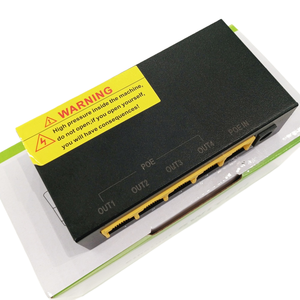 5 <strong>Ports</strong> Power Over <strong>Ethernet</strong> POE Extender 1 in 4 Out 10/100Mbps Repeater with <strong>Router</strong> POE <strong>Port</strong> for Network Switches Stock 104JL - Product Image 2