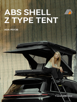 Tienda de Campaña Plegable de Techo Rígido Tipo Z ADA OVERLAND, Gran Espacio, con Colchón Inflable de 8 cm para SUV 4x4 Todoterreno