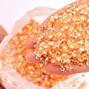 โอเลย่า ขายส่งจำนวนมาก สีสันสดใส ขนาด 6 มม. ฐานเจลลี่ ฐานเงิน ฐาน TRN คริสตัลเรซิ่นแบบไม่ใช้ความร้อน สำหรับงานฝีมือ DIY - Product Image 3