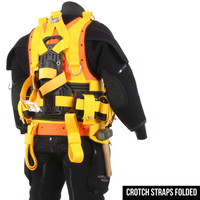 Gilet de plongée commercial flottant, imperméable et souple avec boucles à glissière, gilet de récupération sous-marine haute résistance, sangles réglables