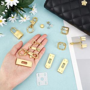 Juego de Cierres Giratorios de Aleación de Zinc para Bolsos de Mujer al por Mayor, con Remaches Ovalados y Redondos, Accesorios Metálicos de Ferretería - Product Image 3