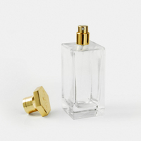 Flacon de parfum en verre de luxe vide et élégant de 100 ml, design chinois, avec boîte