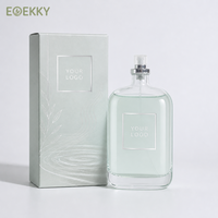EOEKKY - Impression de logo personnalisé - Parfum à étiquette privée - Capuchon noir - Parfum de niche sur mesure - Cèdre - Vétiver - EDP intense - OEM ODM