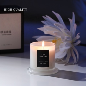 Handmade Luxurious Modern Aromatherapy Soy Wax <strong>Candle</strong> with Long-lasting Scent in Glass Jar for Home <strong>Decoration</strong> and Diwali Gift - Product Image 4