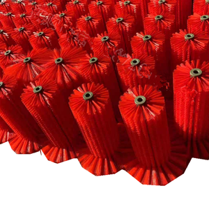Màu xanh Nylon bàn chải con lăn cho thùng làm sạch máy thép không gỉ và vật liệu vật nuôi hình dạng hình trụ chức năng đánh bóng - Product Image 3