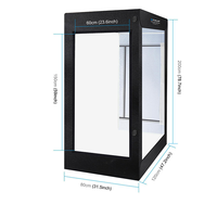 PULUZ 200cm Boîte à lumière Softbox Tente de studio photo Boîte LED souple PU5210 Kit d'éclairage photo pour studio de prise de vue