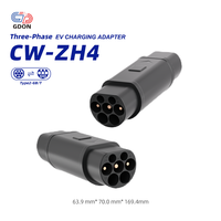 Adaptateur GDON Type 2 vers GB/T 32A 250V AC, convertisseur de charge EV, Mennekes vers GBT 3 phases pour véhicules électriques chinois