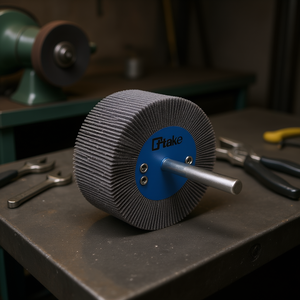 Ttake Abrasive Cloth Flap Wheel 80x30 Mm 6 Mm Shaft 80 Grit For Metal Grinding - Product Image 3