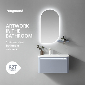 Modern Apartment Small Bathroom Wall Mounted <strong>Under</strong> <strong>Sink</strong> Base Storage <strong>Vanity</strong> <strong>Unit</strong> - Product Image 5