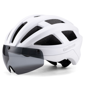 Casque de vélo Eastline Road Bike, moulé intégralement en PC+EPS avec visière pour le cyclisme - Product Image 1