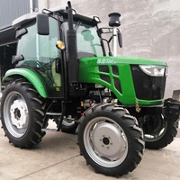 Venta caliente 4x4 coche granja tractor maquinaria agrícola 60HP 70HP 80HP 90HP para venta