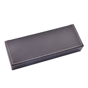 Scatola di penna nera in pelle di lusso personalizzata per confezione da penna o regalo con Logo personalizzato - Product Image 3