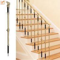 Balustrade en alliage d'aluminium de haute qualité, style populaire, pour la décoration intérieure, escalier, garde-corps pour villa, appartement, balcon, intérieur