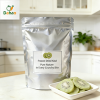 Pabrik OEM ODM Grosir Menyediakan Irisan Buah Kiwi Kering Beku Renyah Camilan Sehat dalam Jumlah Besar dengan Rasa Manis Rendah Lemak 100% Alami