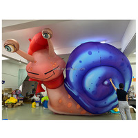 Modèle animal gonflable d'escargot gonflable décoratif de beauté de terre pour la décoration de paysage