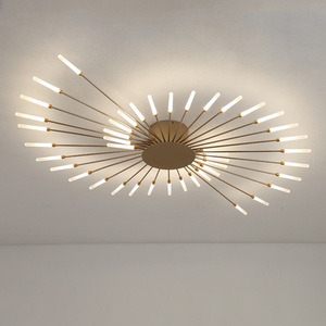 Lustre <span class=keywords><strong>LED</strong></span> pour salle à manger, salon, chambre à coucher, décoration de la maison, luminaires suspendus, or ou <span class=keywords><strong>noir</strong></span>, moderne, créatif, nouveaux luminaires - Product Image 1