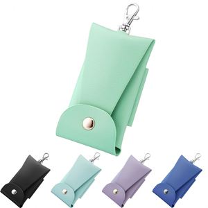 Porte-clés en cuir PU pour sac d'école, avec enrouleur rétractable, boutons magnétiques, compatible avec la sangle d'épaule des sacs d'école primaires - Product Image 1