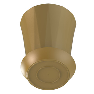 Le pot d'orchidées en plastique très brillant F191L avec soucoupe incluse réduit le risque de casse pour les acheteurs d'exportation - Product Image 2