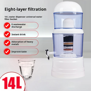 Dd2581 Sức Khỏe Bình Nước 8 Hai Lớp Với Vòi Nước Dispenser Xô Làm Sạch Hệ Thống Nước Lọc - Product Image 2
