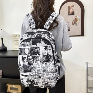 Unisex Waterproof Fashion <b>Backpack</b> Zipper <b>Promotional</b> Graphic Printed Leisure School Bag for University Students Boys Girls - Product Image 4