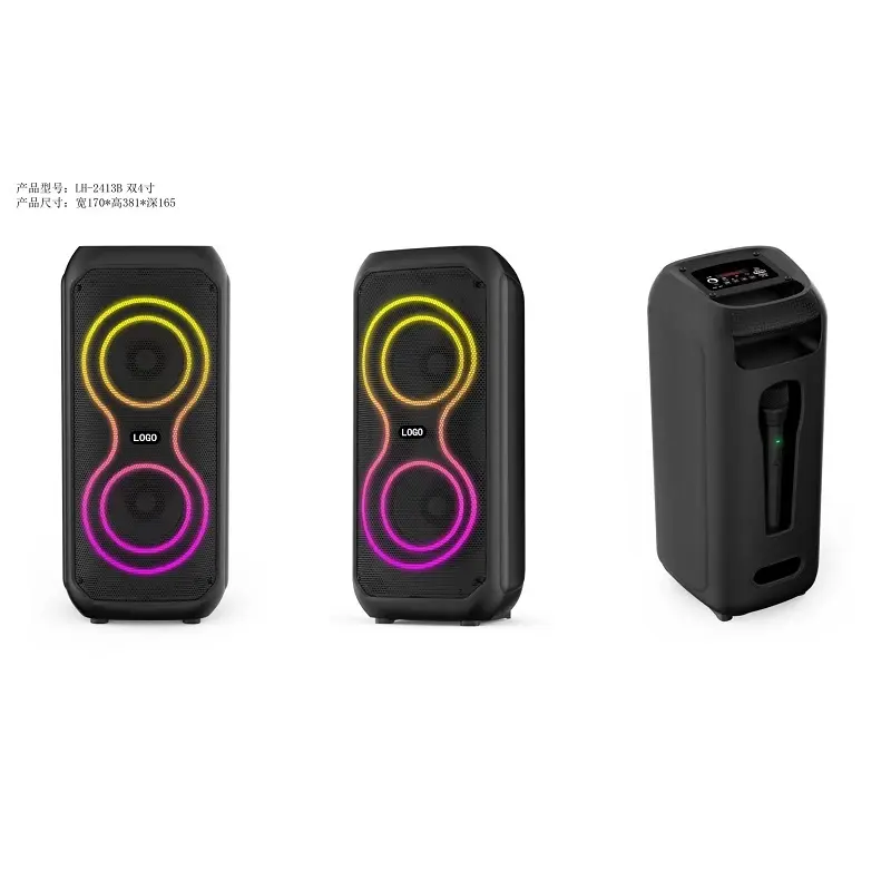 Speaker TWS 4 inci speaker pesta cerdas, speaker bluetooth mini nirkabel, set speaker dj, sistem audio suara rumah, speaker pesta cerdas, harga murah