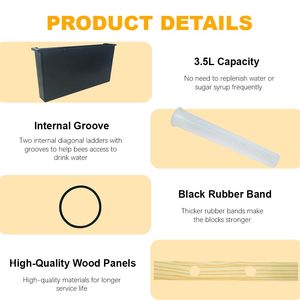 1 Pack New 4L Plastic Bee Feeder 10 <b>Frame</b> <b>Deep</b> Water Feeder for Beehive Beekeeping Tool - Product Image 2