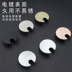 Cache-câble rond en alliage de zinc Suzhou Science Popularization, 35/50/53/60/80 mm, pour la gestion des câbles de bureau - Product Image 1