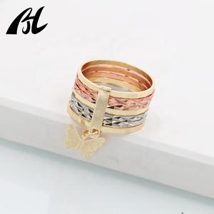 עלה פרפר ינשוף פיל גואדלופה של צלב דולפין לב צב תלתן דתי תכשיטי Oro laminado טבעות - Product Image 6