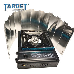 Tienda de campaña portátil para exteriores, <span class=keywords><strong>estufa</strong></span> de <span class=keywords><strong>Gas</strong></span>, placa de <span class=keywords><strong>Gas</strong></span>, <span class=keywords><strong>estufa</strong></span> de <span class=keywords><strong>Gas</strong></span> butano con horno, escudo metálico, conjunto de piezas, Combo de Material de pirámide - Product Image 2