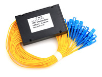 Splitter Optik Fiber PLC 1x16 Berkualitas Tinggi Buatan China, Dikemas dalam Kotak ABS, Pasokan Pabrik, Grosir Shenzhen