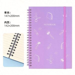 Customizable Spiral <b>A5</b> Leather Cover Planner <b>Notebook</b> 100 Sheets Custom Logo & Paper Color Promotion Gift - Product Image 6