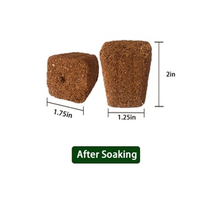 1500 unidades de esponjas de cultivo de turba de coco, mini material de suelo de turba de coco para iniciación de cultivo, para vegetales y agricultura, 50 celdas - Product Image 5