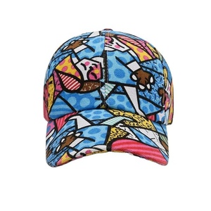 Wholesale <b>Waterproof</b> Custom Fashion All Over Sublimation Digital Printed Unisex Baseball <b>Cap</b> - Product Image 4