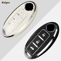Funda de TPU suave para llave remota de coche, funda Fob para Nissan Qashqai x-trail T32 T31 Juke J10 J11 Kicks Tiida Pathfinder Note para Infiniti