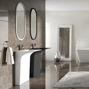 Évier de salle de bain moderne de luxe <span class=keywords><strong>noir</strong></span> de haute qualité, magnifique, petit, à encastrer, pour <span class=keywords><strong>meuble</strong></span> sous-évier - Product Image 3