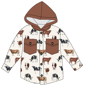 <span class=keywords><strong>Giacca</strong></span> per Bambine con Cappuccio Stile Western Autunnale Personalizzata Boutique Manica Lunga in Spugna Francese - Product Image 3