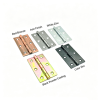 Charnière plate en fer de 73 mm (3 pouces) pour lit pliant, porte en bois, charnière de meuble soudable pour armoire