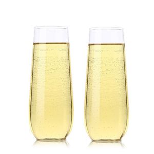 طلب بالجملة 7 أونصة 8 أونصة 9 أونصة نبيذ بلاستيكي غير قابل للكسر مقاوم للكسر مشروب نبيذ قابل لإعادة الاستخدام - Product Image 4