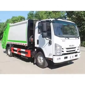 Bán chạy nhất ISUZU 4*2 DIESEL Thùng rác <span class=keywords><strong>compactor</strong></span> xe tải giá rẻ hộp số tay từ chối Collector động cơ như thành phần cốt lõi - Product Image 1