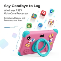 Tableta de Aprendizaje Inteligente Portátil de 10.1 Pulgadas con Android 14, Diseñada para Niños y Estudiantes, Allwinner A523