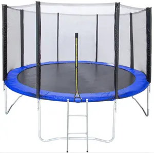Factory Wholesale Trampoline 8FT 10FT 12FT 14FT Recreational Big Trampoline with Enclosure Net for Children and Adult