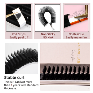 High Quality Private Label <strong>Volume</strong> <strong>Lashes</strong> 0.03 0.05 0.07mm Blooming Faux Mink <strong>Lash</strong> Extension Supplies Easy Fan Eyelash Extensions - Product Image 6