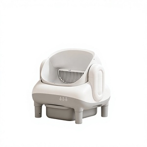 Nuova Lettiera Intelligente Completamente Automatica per Gatti, Toilette Aperta con Design Hands-Free, Meccanismo di Pulizia Elettrico, Capacità 76L, in ABS/PP - Product Image 1