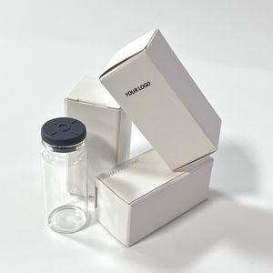 Custom Recycled Packaging Coating Glossy Lamination Cosmetic Paper Box 2ml 3ml 10ml Vial Glass Boxes with <strong>Plastic</strong> <strong>Tray</strong> - Product Image 6