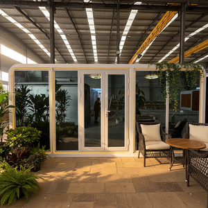 Casa Cápsula Prefabricada de Acero de 5.8 Metros, Aislada, Transpirable, Cuadrada, Completamente Decorada, Diseño Moderno, con Certificación CE - Product Image 1