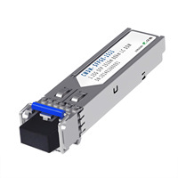 Módulo Óptico Gigabit CWDM SFP, 40 km, 125G, División de Longitud de Onda por Color, 1270 nm-1610 nm, Monomodo, Doble Fibra, LC