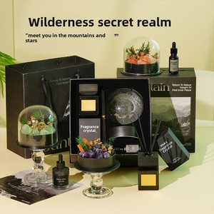 Difusor <span class=keywords><strong>de</strong></span> Aromas Wilderness No Fire, <span class=keywords><strong>Aceite</strong></span> Esencial Desodorante, Piedra <span class=keywords><strong>de</strong></span> Fragancia Expandible, Caja <span class=keywords><strong>de</strong></span> Regalo <span class=keywords><strong>de</strong></span> Cristal, Aroma Duradero para Interiores, Creativo - Product Image 2